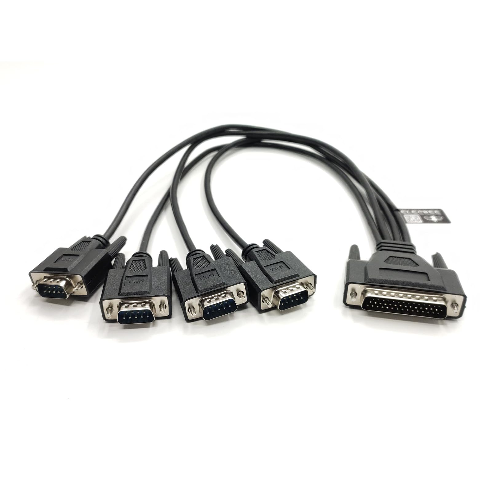 Elecbee DB44 mâle vers 4 X DB9 câble port COM mâle 0,5 m
