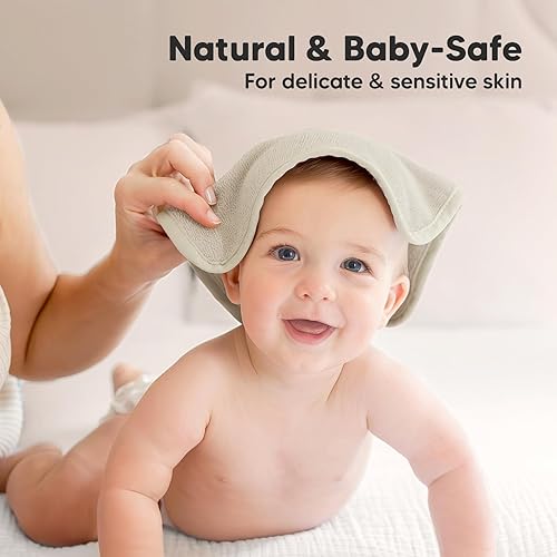Miniatura 116 de Paquete de 6 paños para bebé, viscosa suave y absorbente de bambú, para bebés, niños, niños pequeños, toallas de baño para recién nacidos, suaves