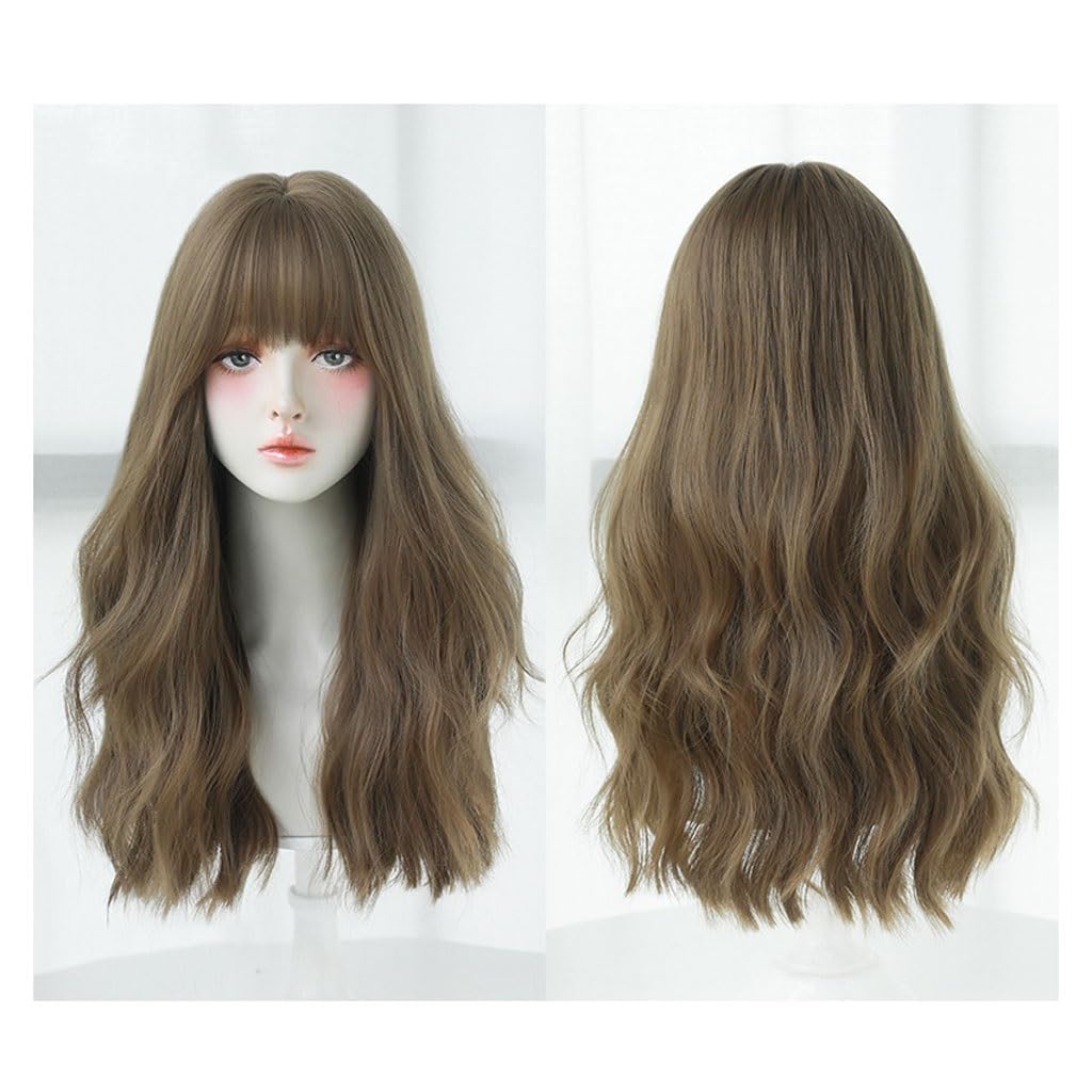 Perruque ondulée noire marron pour changer de coiffure sans abîmer vos cheveux