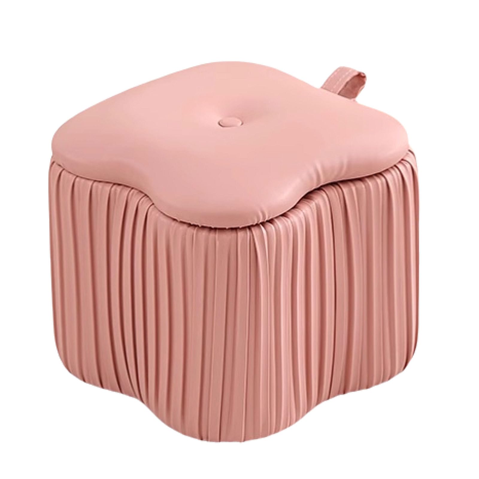 Robusto Ottomani in Poliestere con Cornice in Legno Moderno Pouf Pouf ottomane robuste vanità sgabelli compatti sgabelli risparmia Spazio