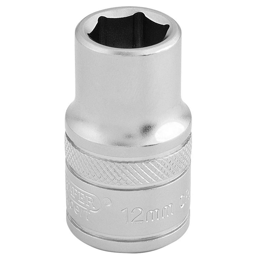 Draper 6 Point Metric Socket, 1/2"" Sq. Dr., 12Mm