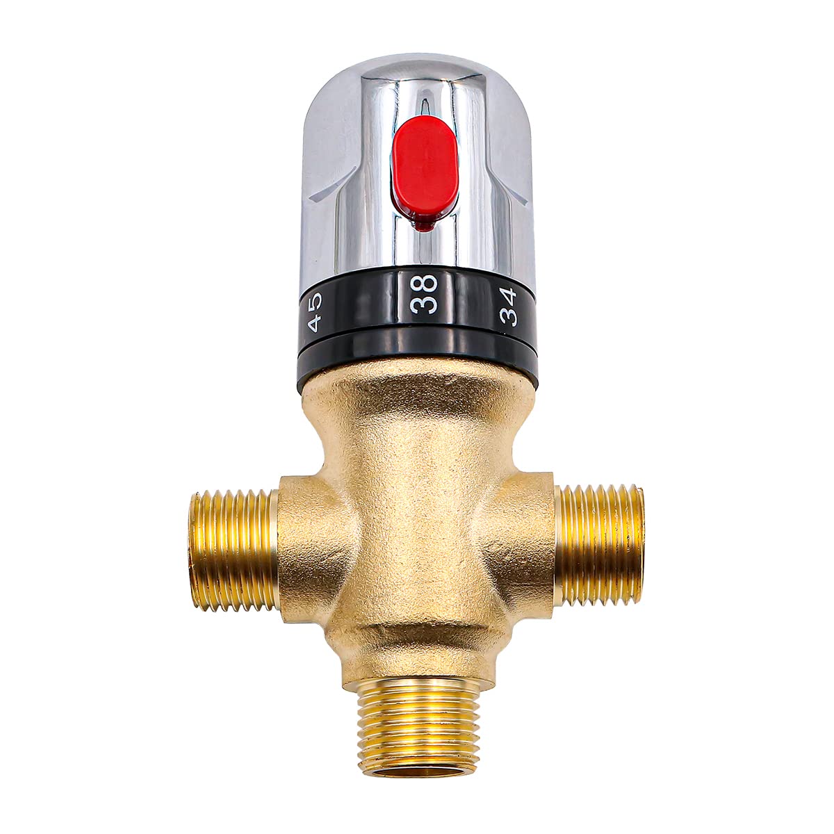 Réservoir d'eau Chaude Cartouche de Douche thermostatique Mitigeur Tuyau en Laiton Thermostat Robinet Contrôle de la température de l'eau Mitigeur