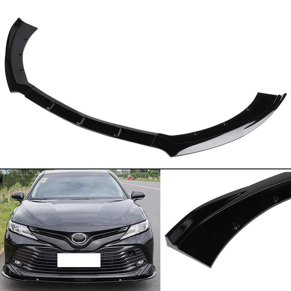 scitoo glossy black abs front bumper lip chin spoiler fits for 2015-2017 for ford mustang