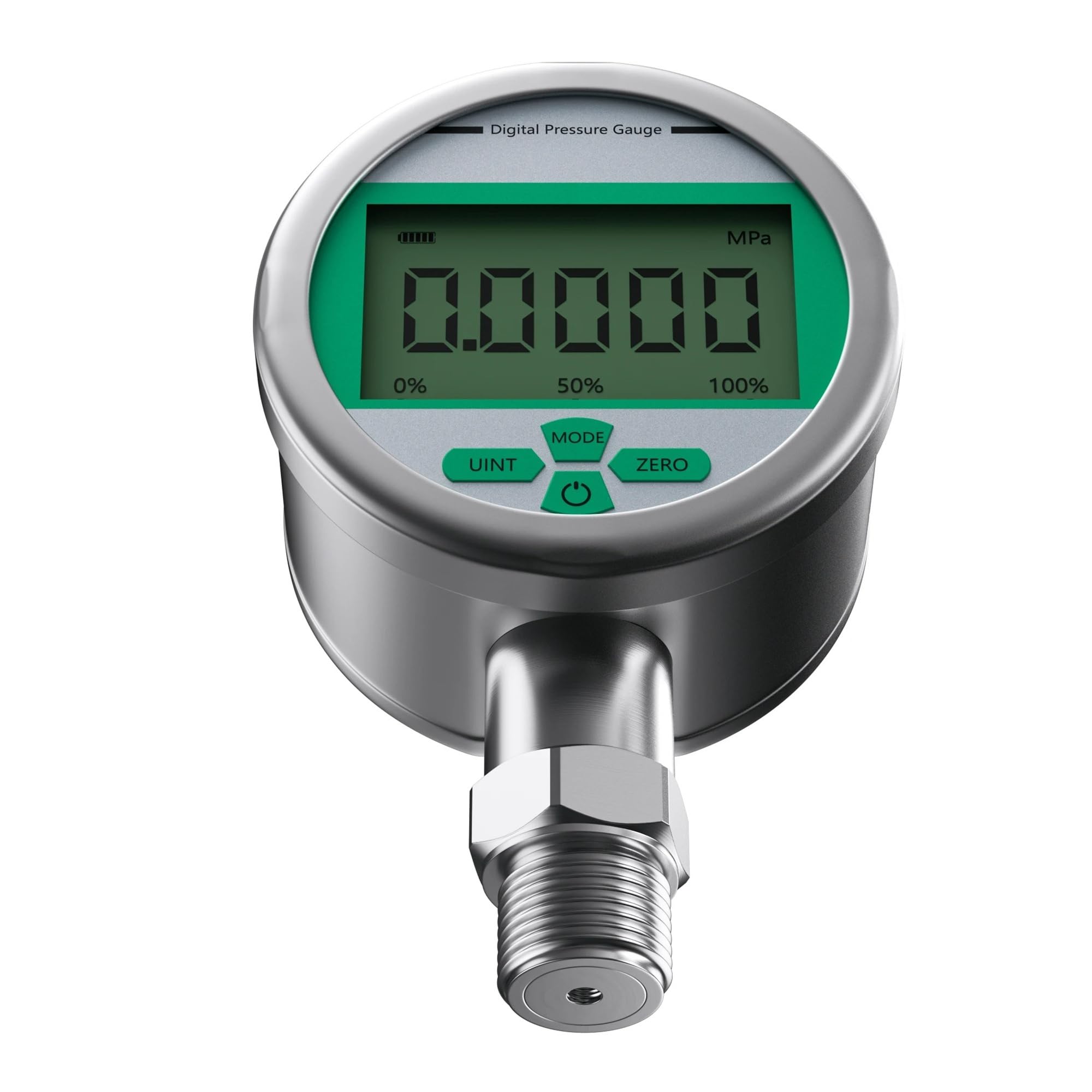 Manomètre numérique 400 bar 600 bar Air Liquide Carburant Huile Eau Manomètre Manomètre numérique Manomètre (0,2 G 80 mm G1-2,0-1,6 bar)