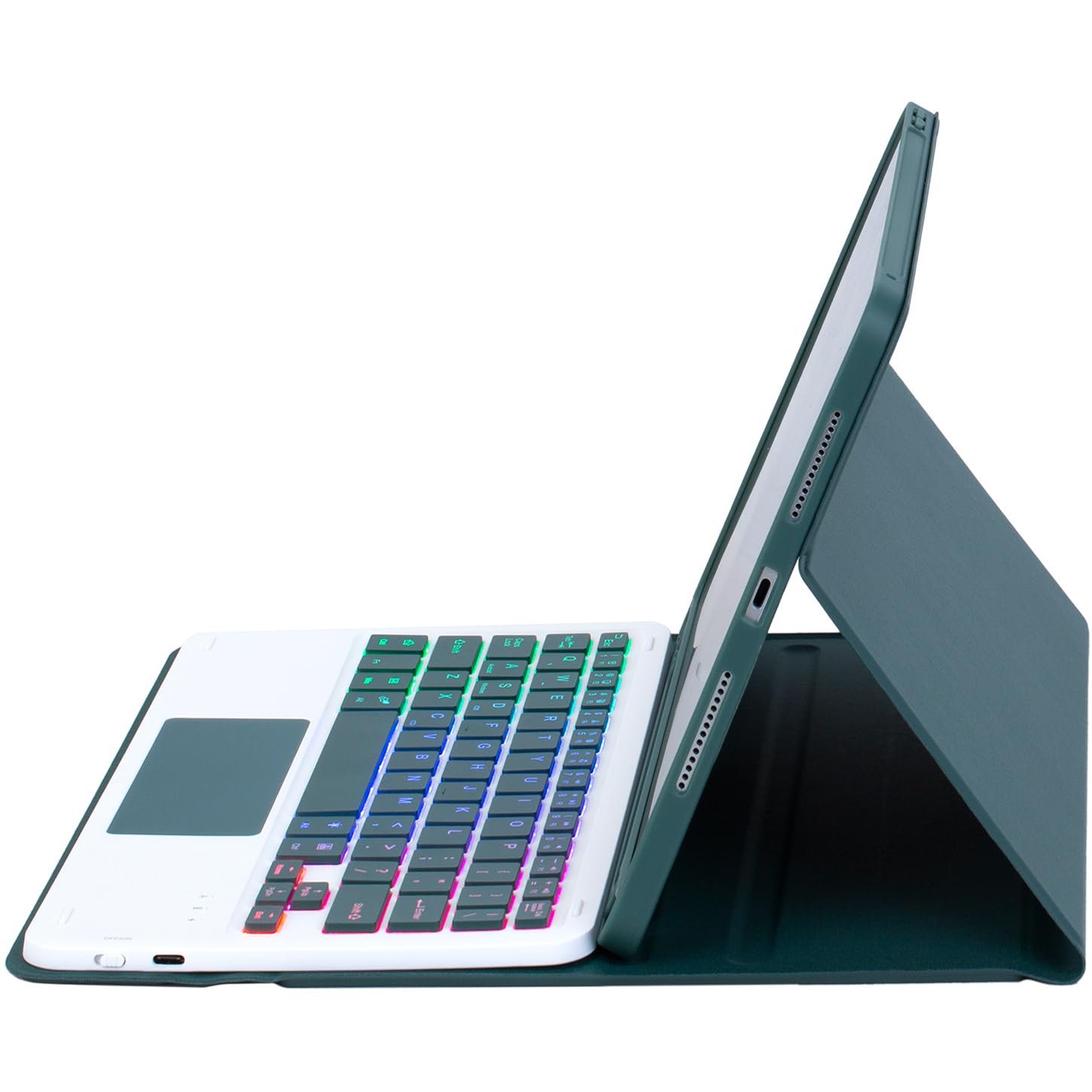 Etui na klawiaturę do Samsung Galaxy Tab A11+ (27.9 cm) SM-X310 / SM-X315 / SM-X236, bezprzewodowa klawiatura Bluetooth Folio | podświetlana klawiatura | mysz dotykowa