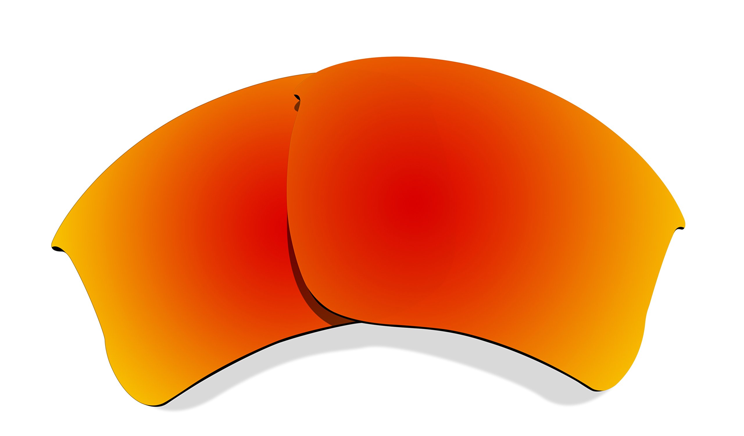 Littlebird4 Premium 1.5mm Polarized Replacement Lenses for Oakley Flak Jacket XLJ OO9009 Sunglasses - Fire Red