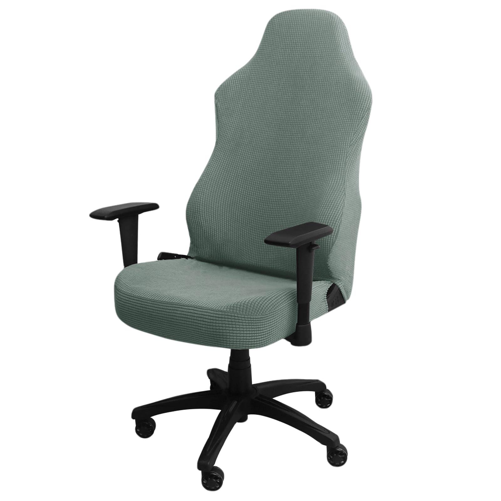 Fundas Elásticas para Silla de Juego, Funda Silla Oficina Protectora Universal, Funda Ergonómica para Silla de Computadora Ordenador Silla Giratoria Reclinables Carreras, No Incluye Sillas (Verde)
