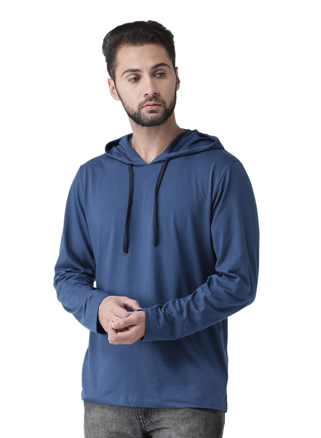 kalt Men's Cotton Blend Hooded Neck, Zipper and Round Neck Hoodie-picture-46