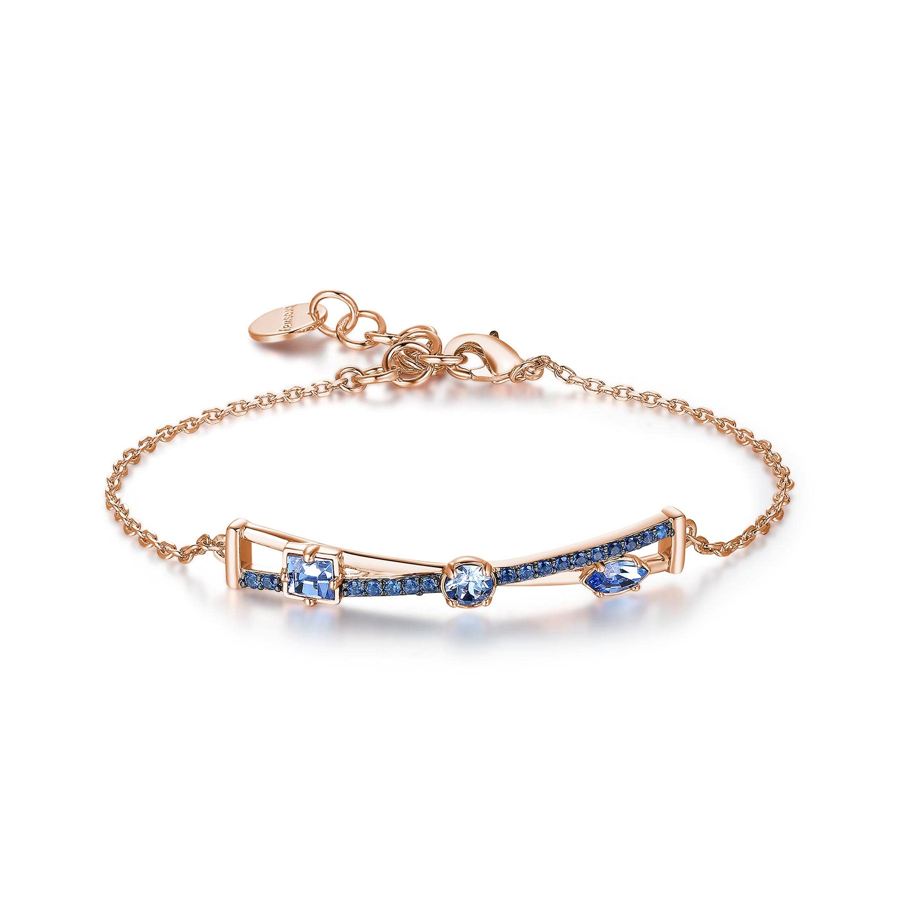 Brosway Bracciale Donna Affinity – Ottone Rodiato E Oro Rosa Con Zirconi Blu E Cristalli Swarovski (BFF113) - 3