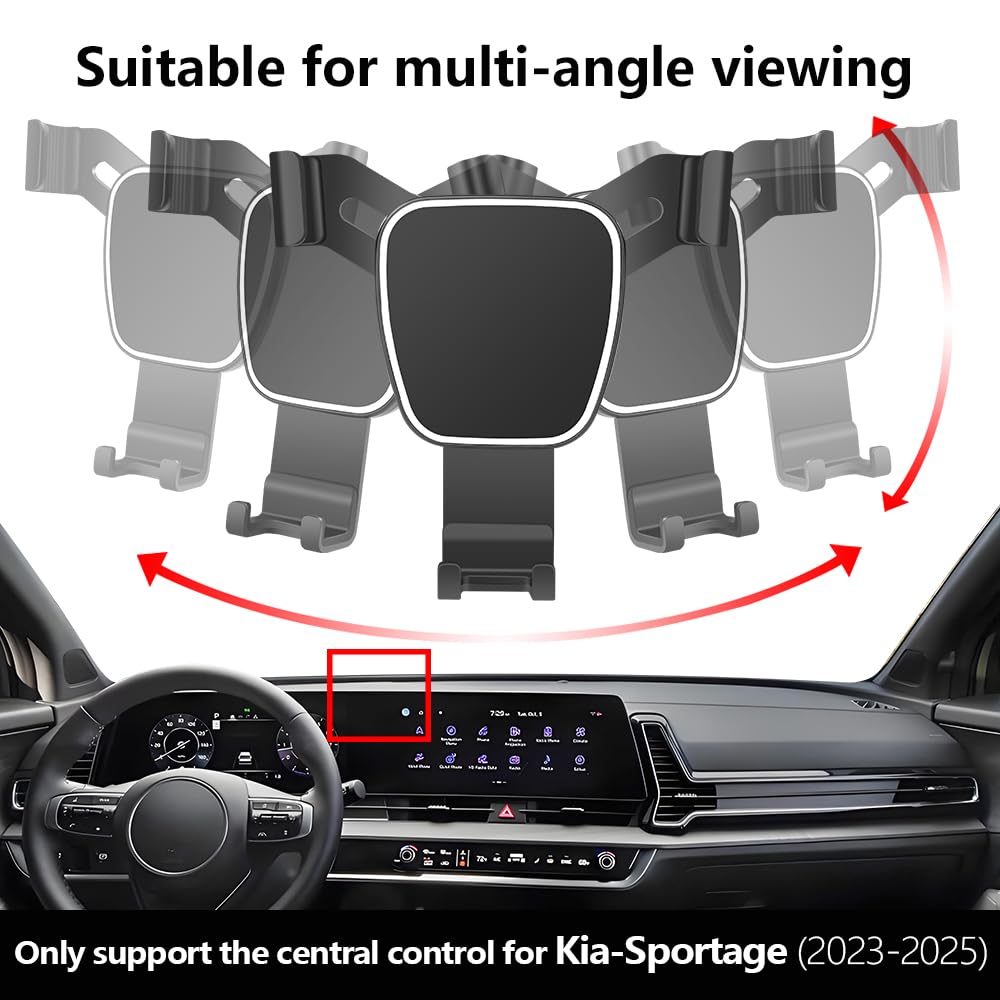 Produktbild von Handyhalterung Für Kia Sportage 2025 – 360° Drehbare Smartphone