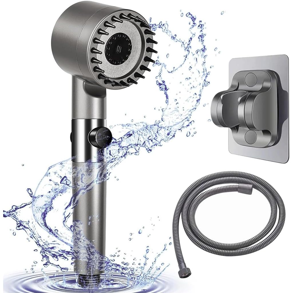 HASTHIP® Shower Head for Bathroom, High Pressure Shower Head with 3 Spray Modes, Showerhead with ON/Off Switch, Multi-Layer Filtration Core Showerhead 1.5m Hose & Bracket, Shower Set for Bathroom (B0D9BBFLLZ) Amazon Price History, Amazon Price Tracker