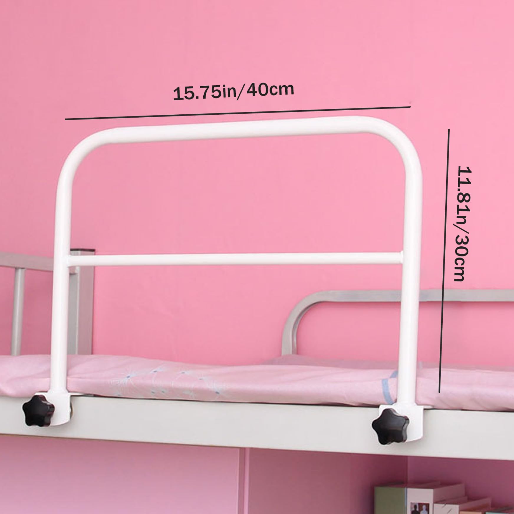 Rails de la cama para adultos mayores Seguridad Riestras de guardia de cama resistente Rieles de seguridad de cama ajustable para personas mayores Se adhieren a bares de agarre a la cama Prevención d