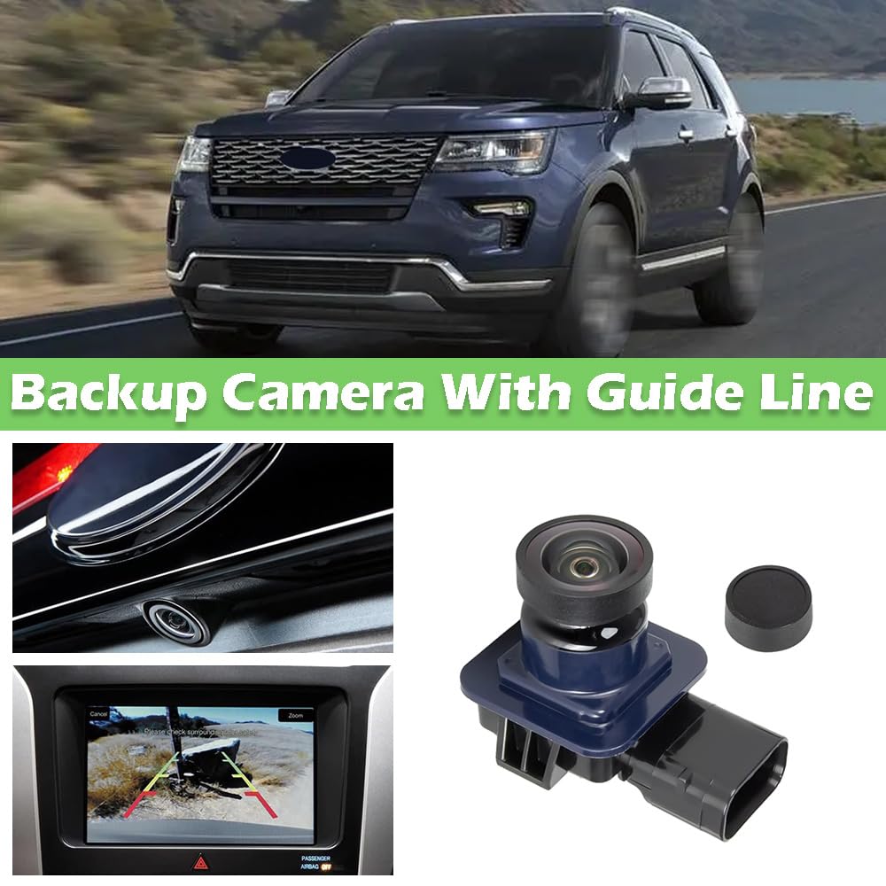 Cámara de marcha atrás, kit de cámara de visión trasera, cámara de respaldo de coche Plug Play compatible con Ford Explorer 2011-2015, EB5Z-19G490-A