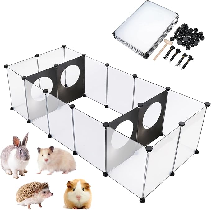 PetierWeit Small Animal Playpen Rabbit Playpen Indoor Hamster playpen