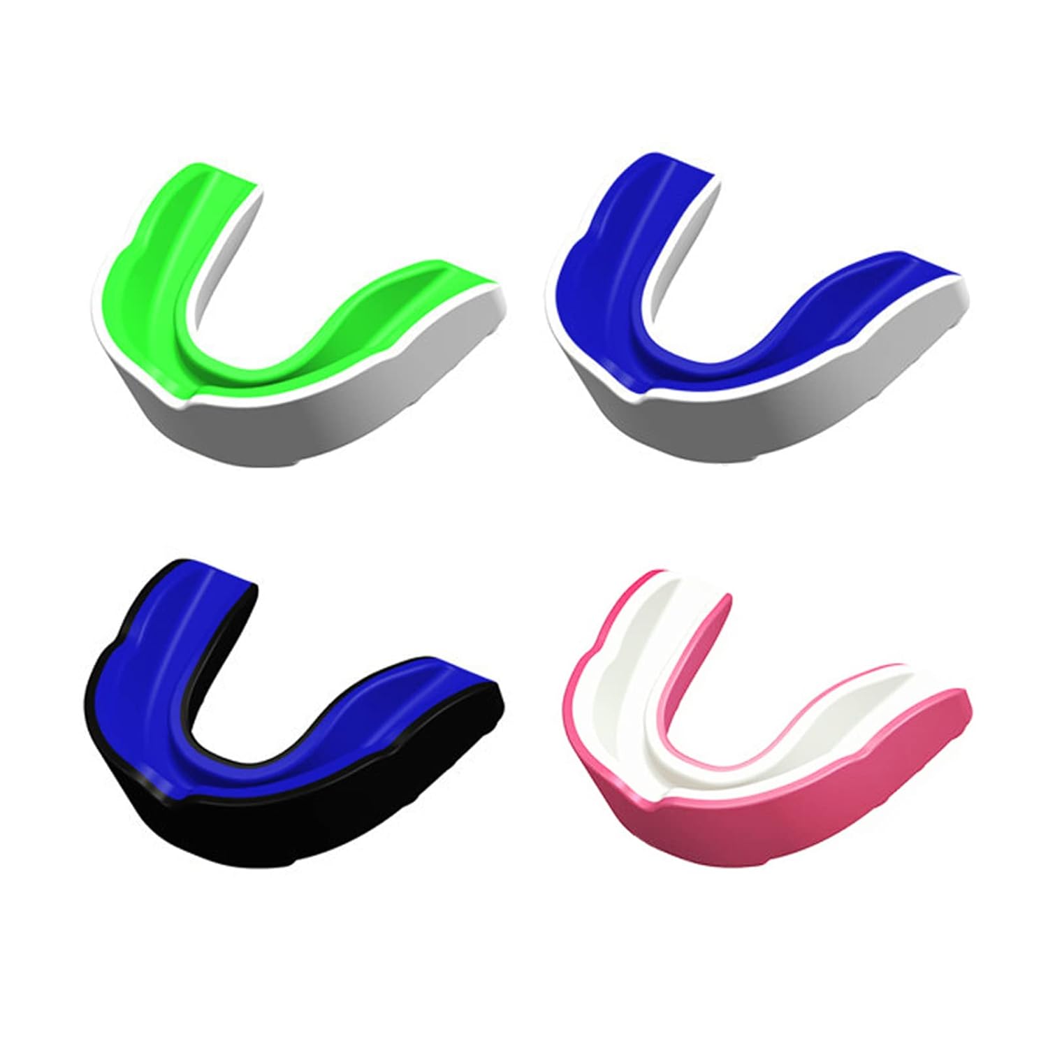 4 Pieces Sports Mouth Guard, Sports Mouthguard for Kids, EVA Double