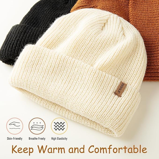 Bebila Baby Beanie Toddler Infant Winter Hats Knit Warm Caps for Boys Girls - Image 2