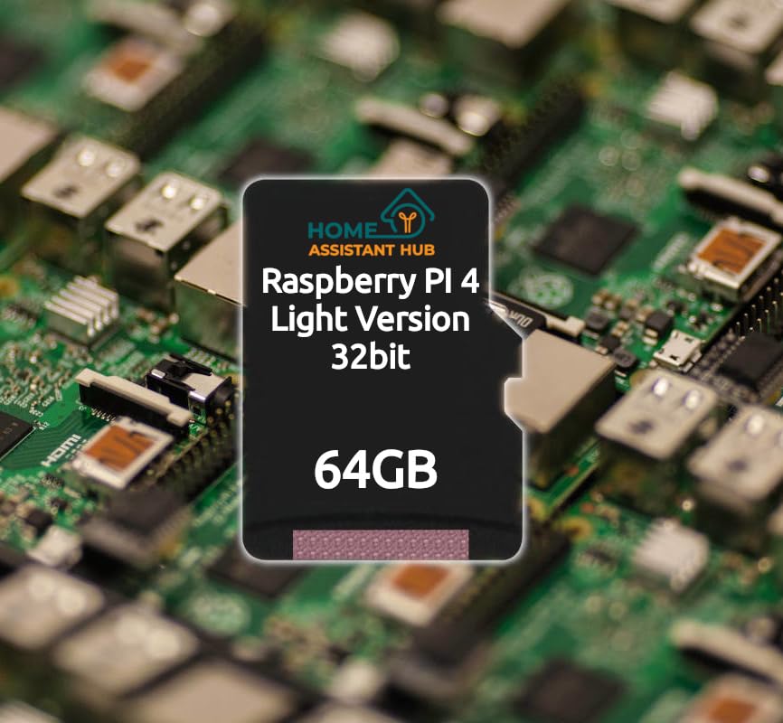 Raspberry PI OS - Tarjeta de memoria microSDXC UHS-I para Raspberry PI 4 a 64 GB (luz de 32 bits)
