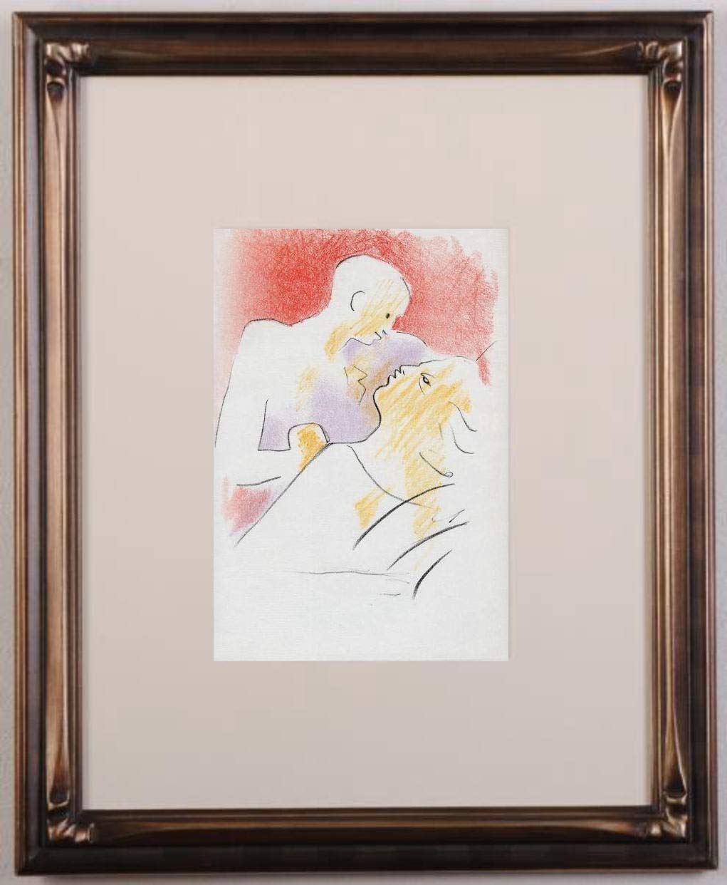 ジャン・コクトー リトグラフ フレーム付き