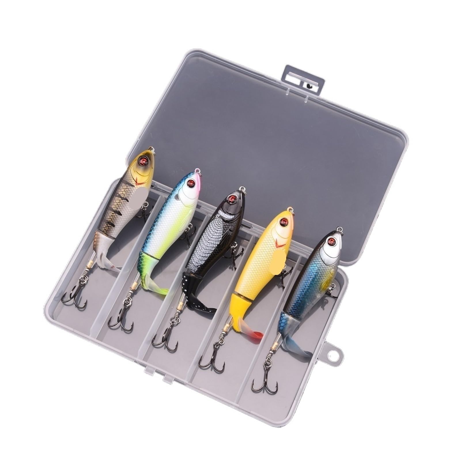 Leurres de pêche 10,5 cm/17 g avec Queue rotative Flottante, appâts de Surface for Eau salée, for Carpe, Bar, brochet pour Rivière Lac Mer Truite Perche