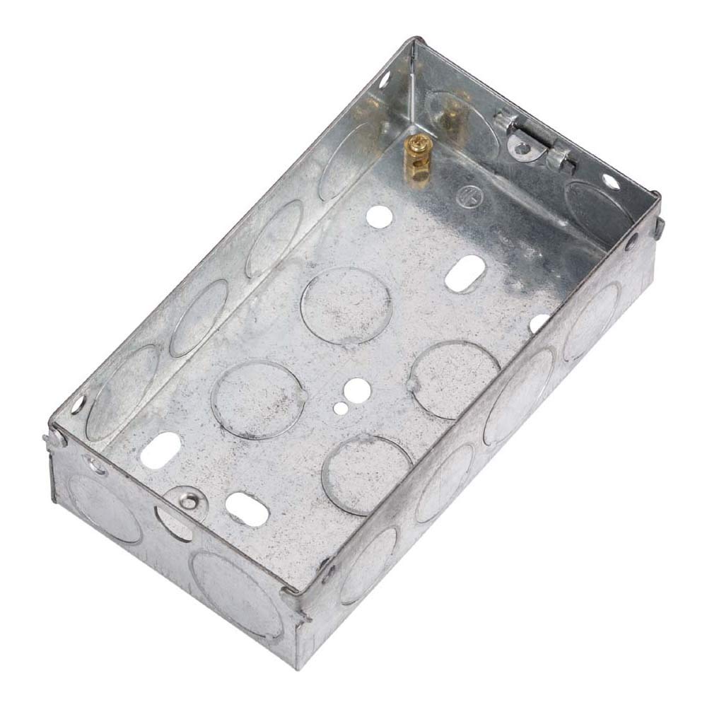 2G 35mm Galvanised Steel Box