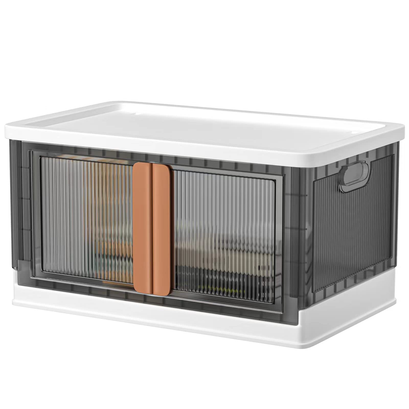 Storage Bins with Lids Collapsible Storage Bins with Door, Stackable