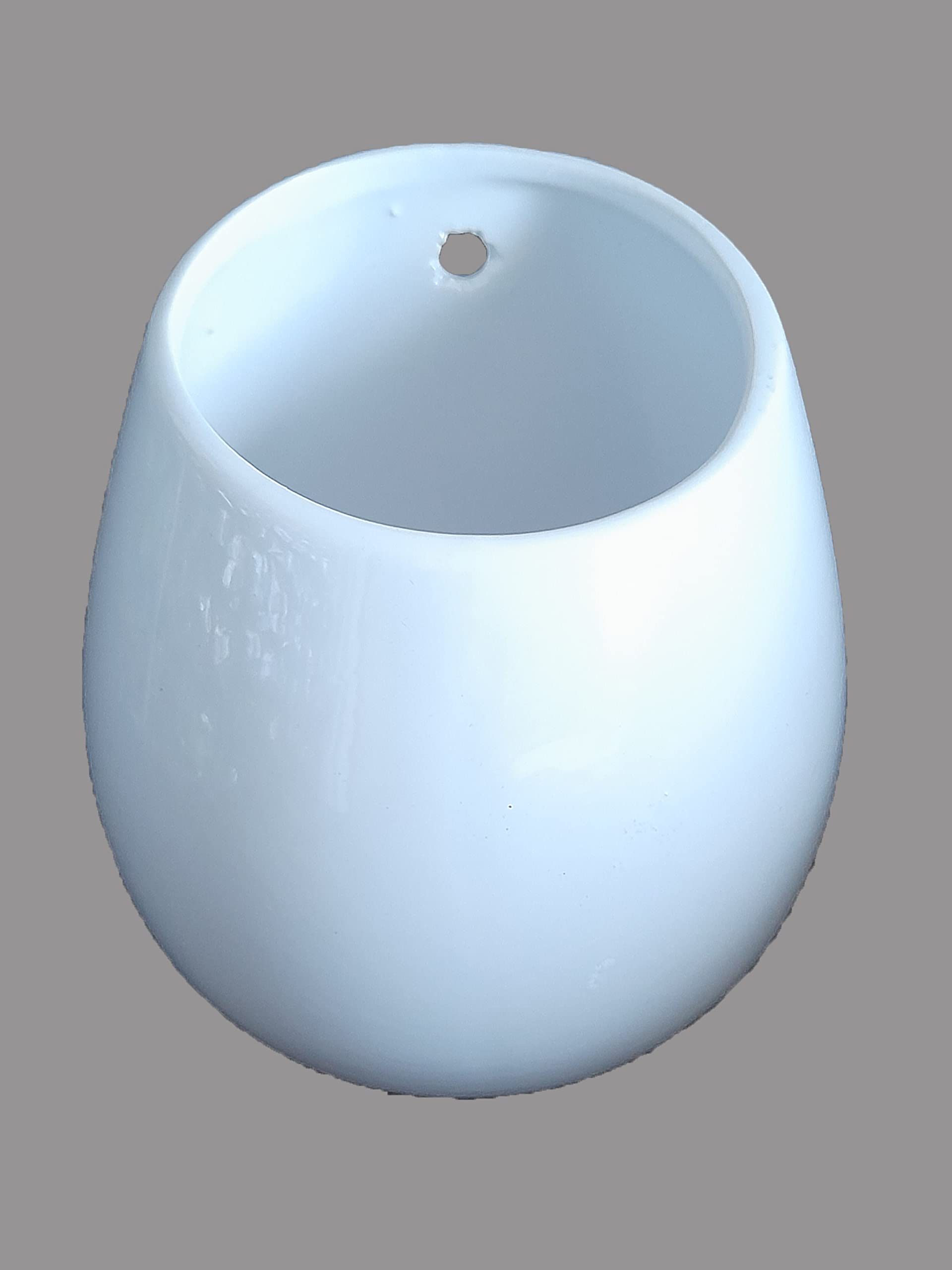 outdoors DDSS 7" Ceramic Hanging Planter Wall Planter Porcelain Flower Pots Succulent Holder for Garden Herbs Plants Indoor Use (Pack of 1 Pc) - Glossy White (B09XRB8VJ9) Amazon Price History, Amazon Price Tracker