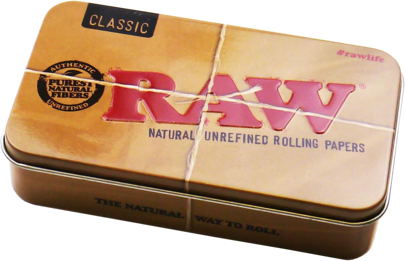 Raw Smoking Accessories (Metal Tobacco Tin)