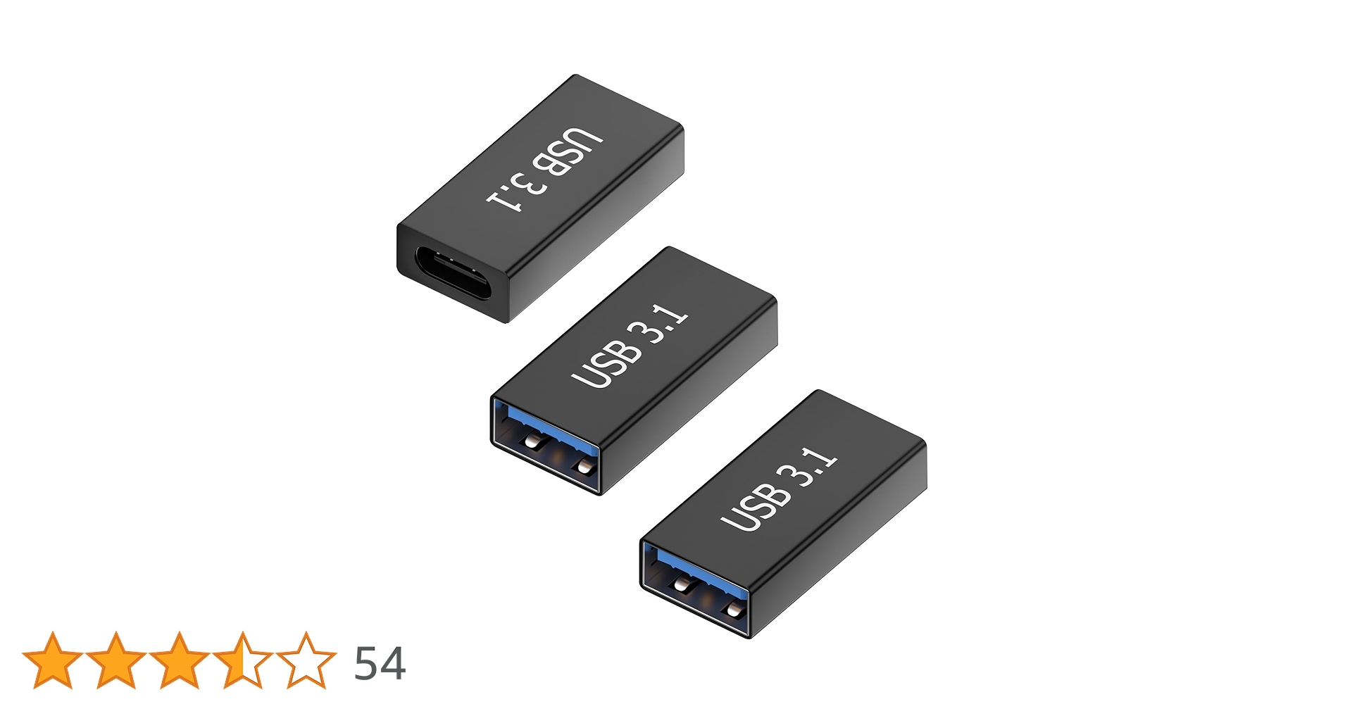 Amazon.co.jp: USB-C メス to USB-A メス 変換アダプタ 3個入り USB3.1