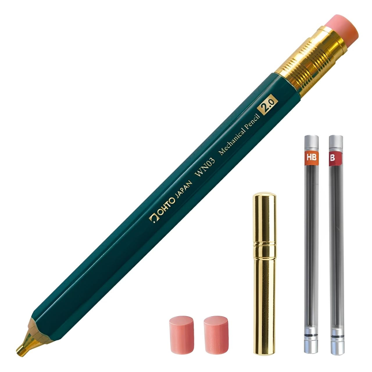 Amazon.com : WN03 Wooden Mechanical Pencil Set, 2.0mm Extra Bold