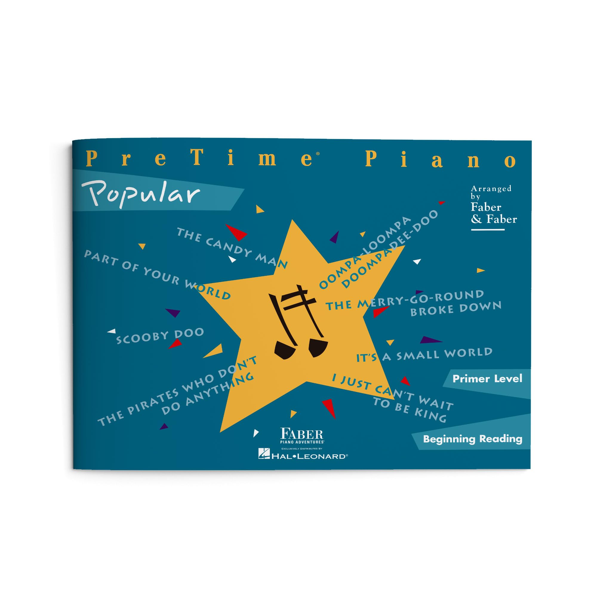 PreTime Piano: Popular - Primer Level | Early Reading Sheet Music Collection | Iconic Movie and TV Tunes for Young Pianists | Entry-Level Pop Songbook | Faber Piano Practice Book for Kids Paperback – Illustrated, January 1, 2002