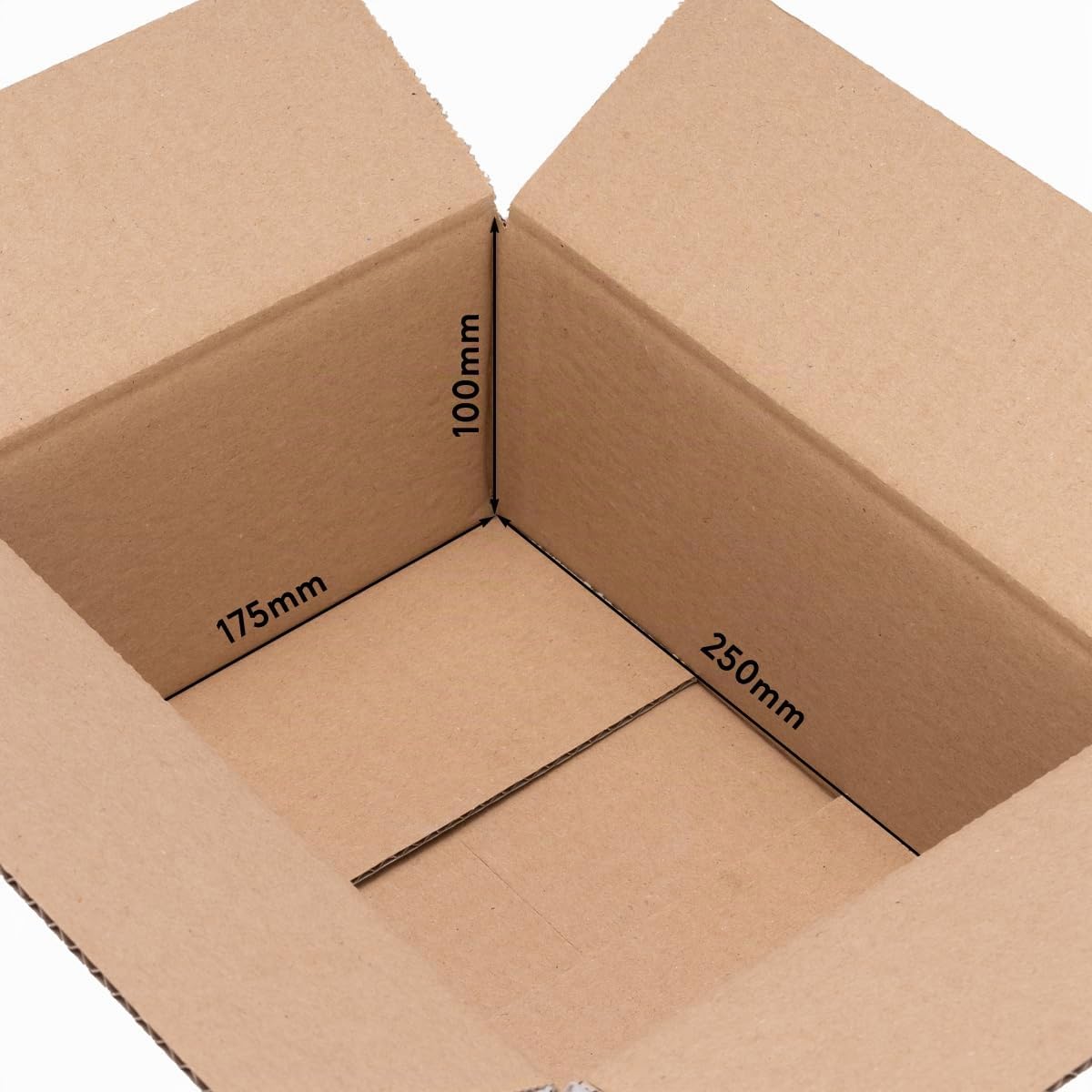 100 x cartons colis simple cannelure 25 x 17,5 x 10 cm brun - KK 24 - verpacking