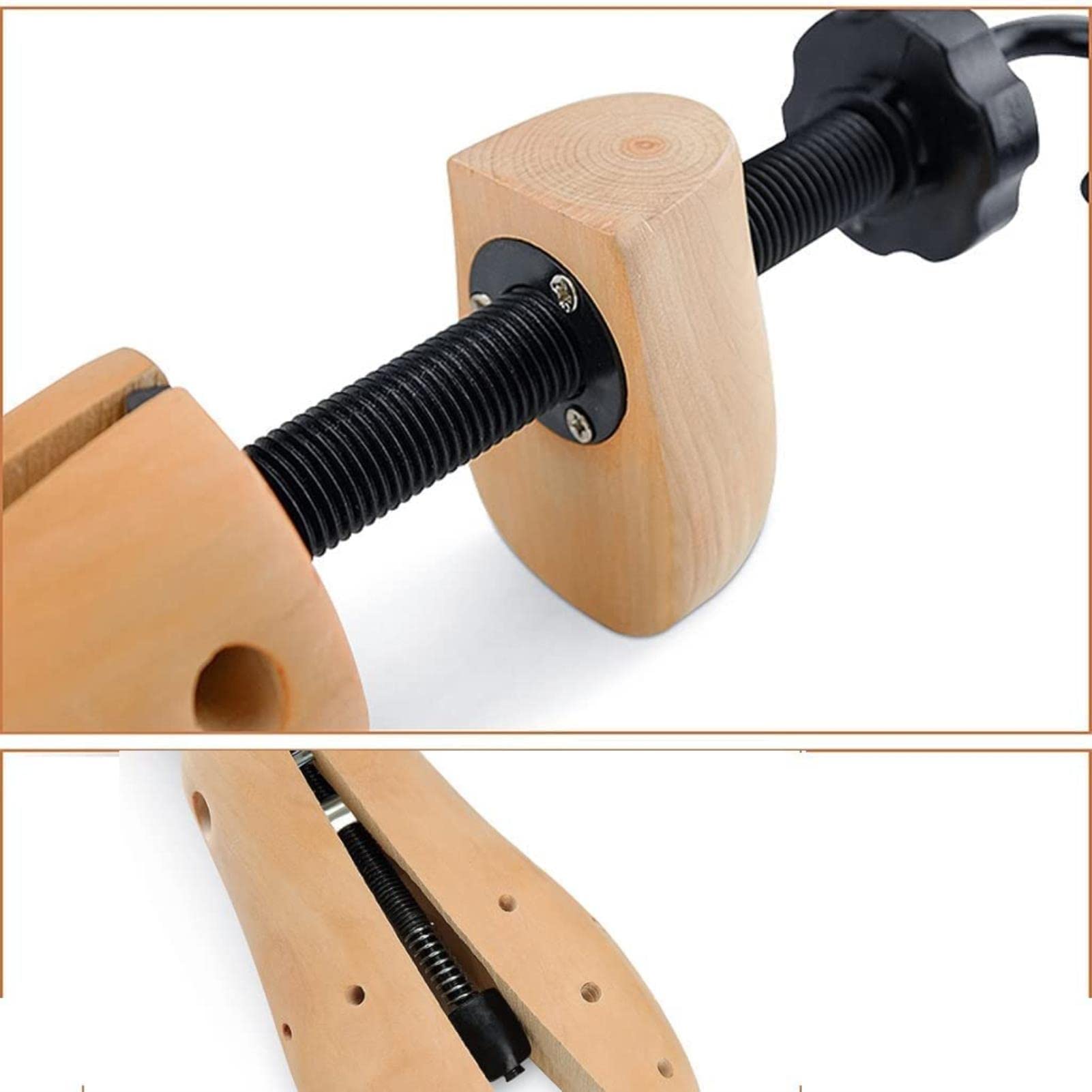 SCIBOR Professioneller Schuhspanner, Schuhspanner, 4-Wege-Schuhspanner, Spanner für Sportschuhe und Lederschuhe (Farbe: Natur, Größe: US-Größe (5–8,5)) (Natur, US-Größe (8)