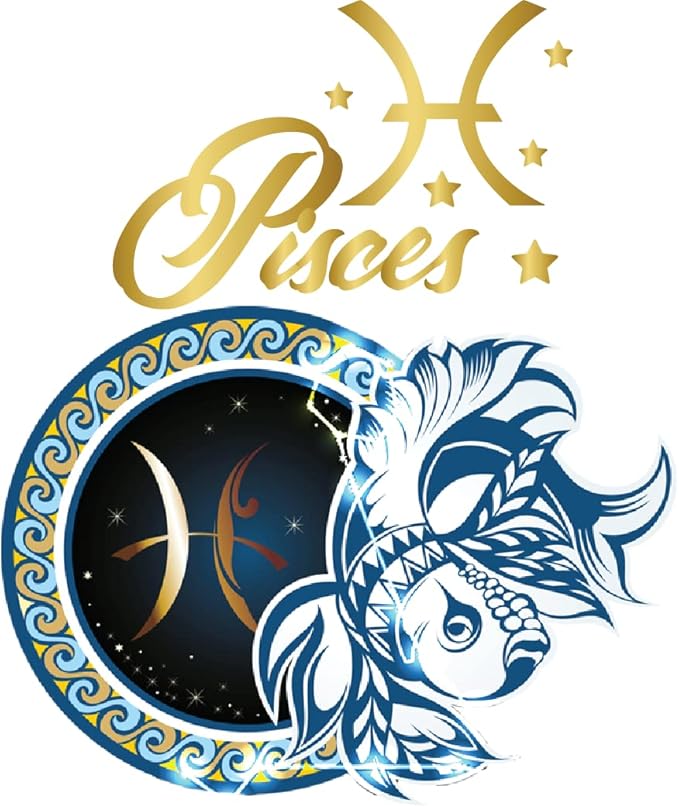 Pisces | Zodiak Sign |Great Gift Idea|Decal Sticker|2 Pack|5 Inch Stickers|ST10602