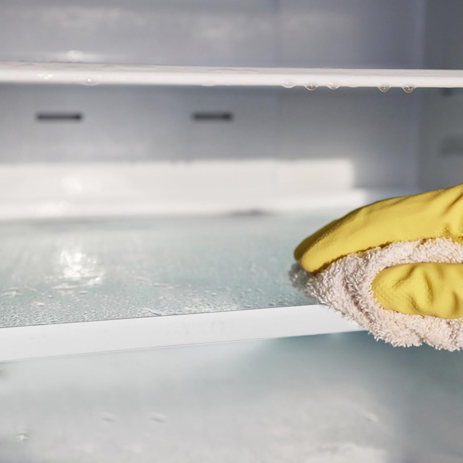 Beavorty Mensola in Vetro Temperato per Frigorifero, Ripiano Divisorio Regolabile per Freezer, Separa gli Alimenti, Design Personalizzabile, per Uso Frequente in Cucina e Famiglie Occupate