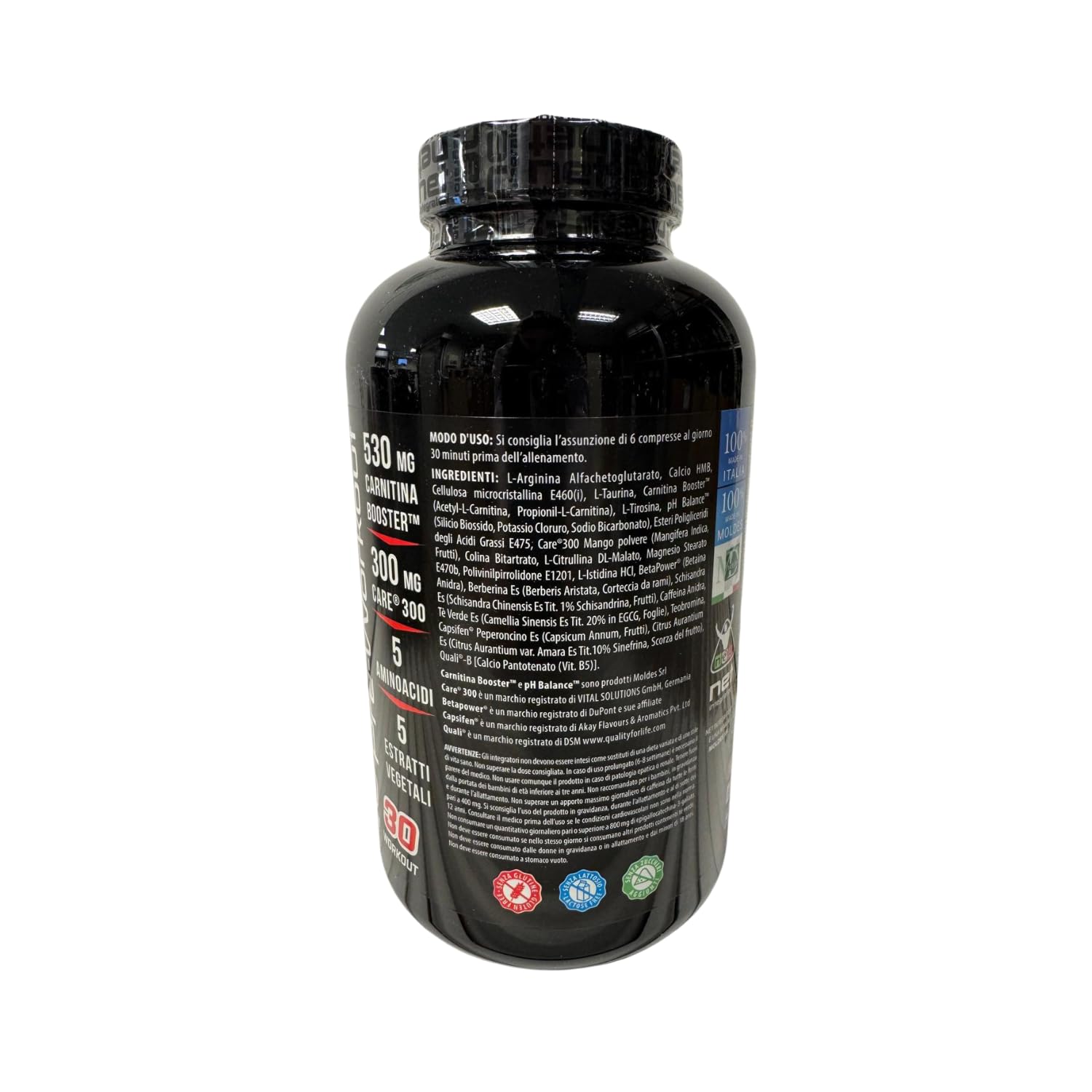 Net Integratori Fire Pump 180 cpr – Integratore Pre-Workout per la fase Cut – Propionyl-L-Carnitina e Acetyl-Carnitina per Energia Resistenza e Supporto alla Massa Muscolare