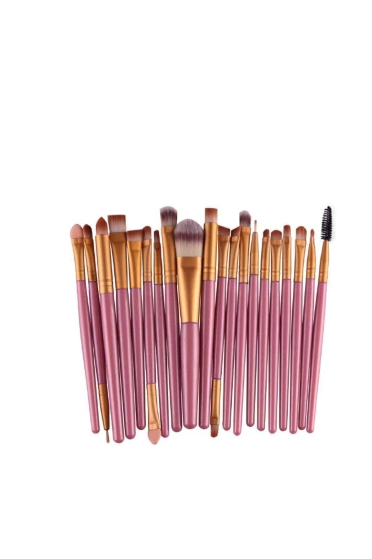 makeuptime Make Up 54'lü Göz Farı Paleti+izla 20'li Profesyonel Yumuşak Makyaj Fırça Seti Siyah Renk Pastel