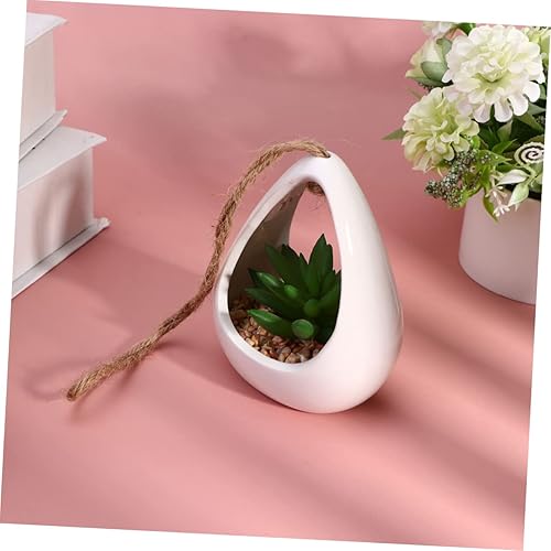 Miniatura 6 de SEWACC Suculentas Miniture Decoration Miniature Plants Succulents Plants Artificial Desktop Decor Artificial Succulents Plant Tabletop Ornament