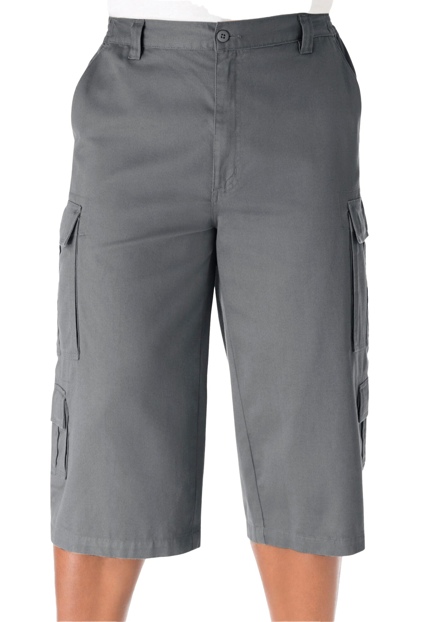 KingSize Men's Big & Tall 17" Side Elastic Cargo Shorts