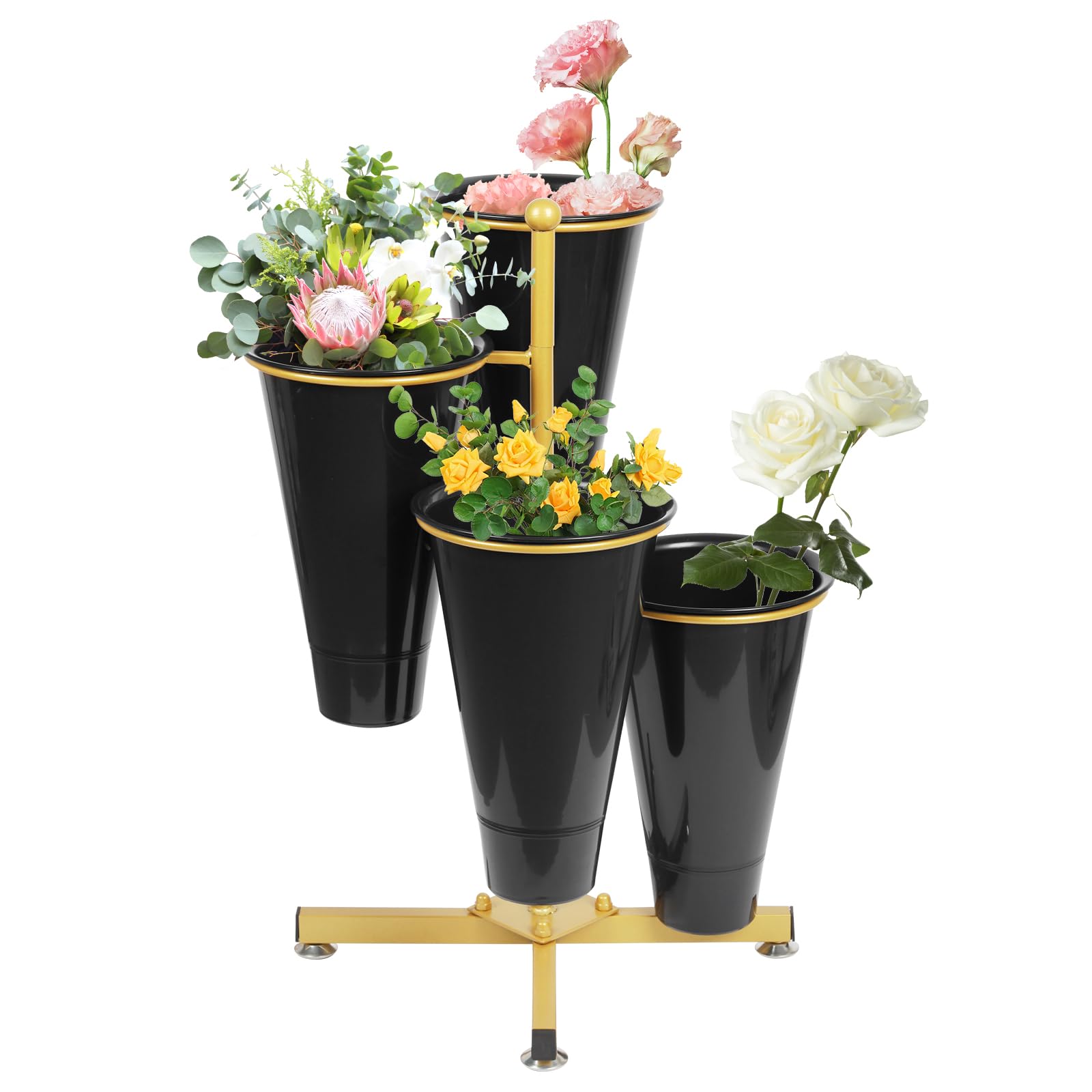 Amazon.com: Flower Display Stand with 4 Bucket,Floral Stand with