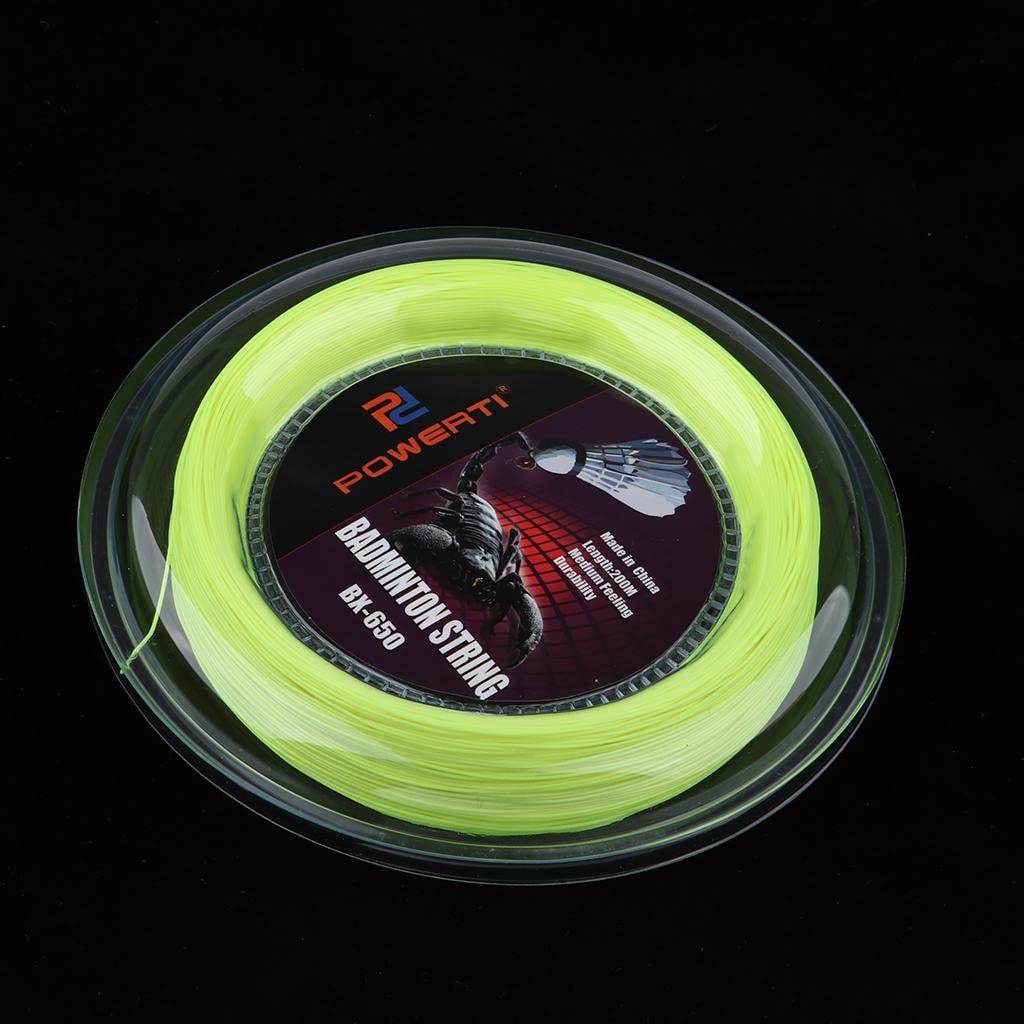 Giallo fluorescente di nylon durevole della corda della racchetta di badminton alta flessibilità