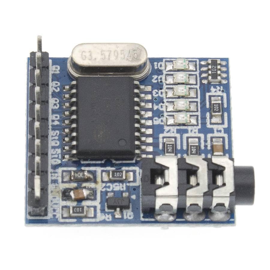 1PCS MT8870 DTMF Voice Decoding Module Phone Module Speech Decoding Voice Board Module LED Indicators with Pins