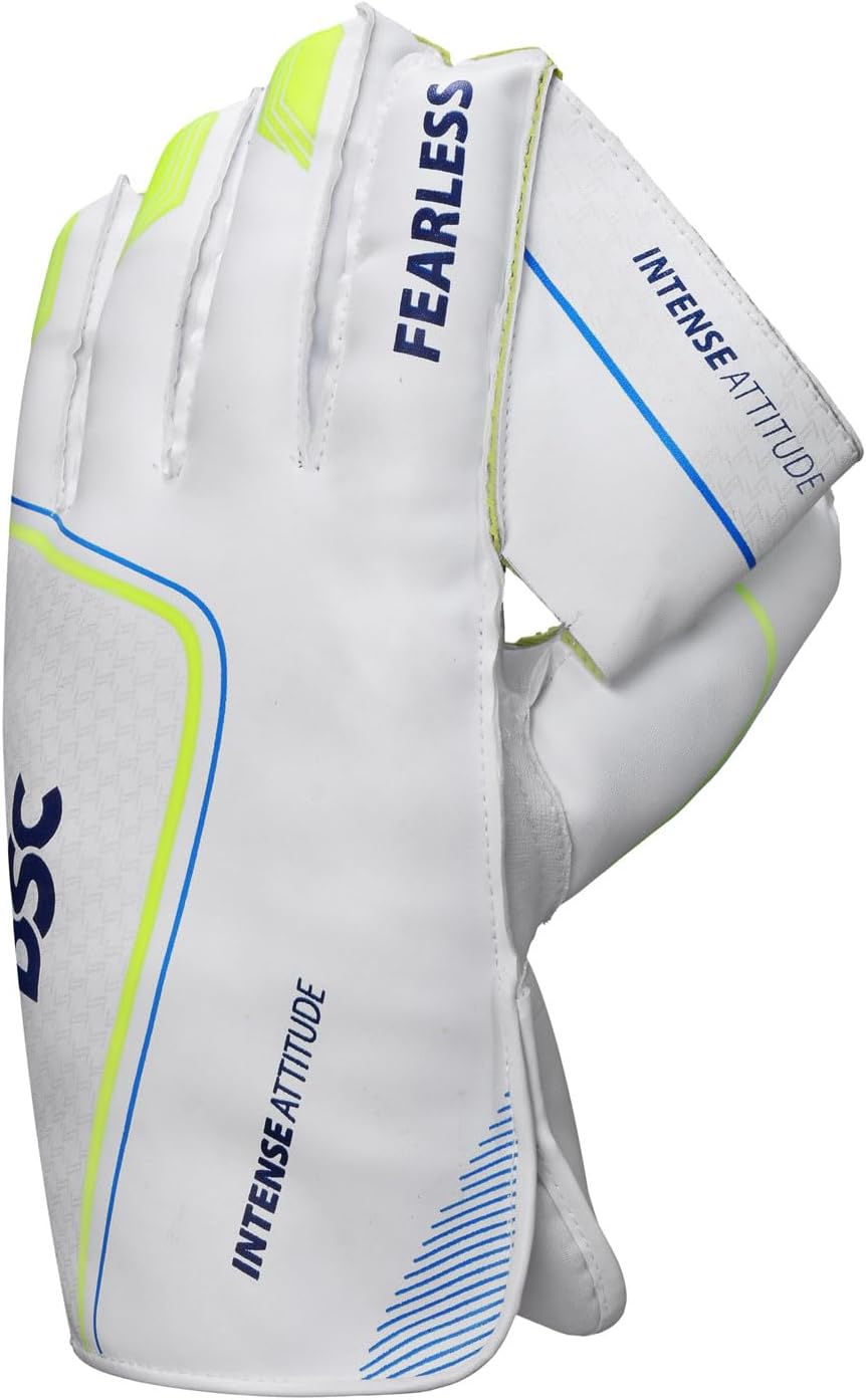 Intense Attitude Wicket keeping Gloves | Leather | Cotton Lining | Suitable For Intermediate & Professional Players