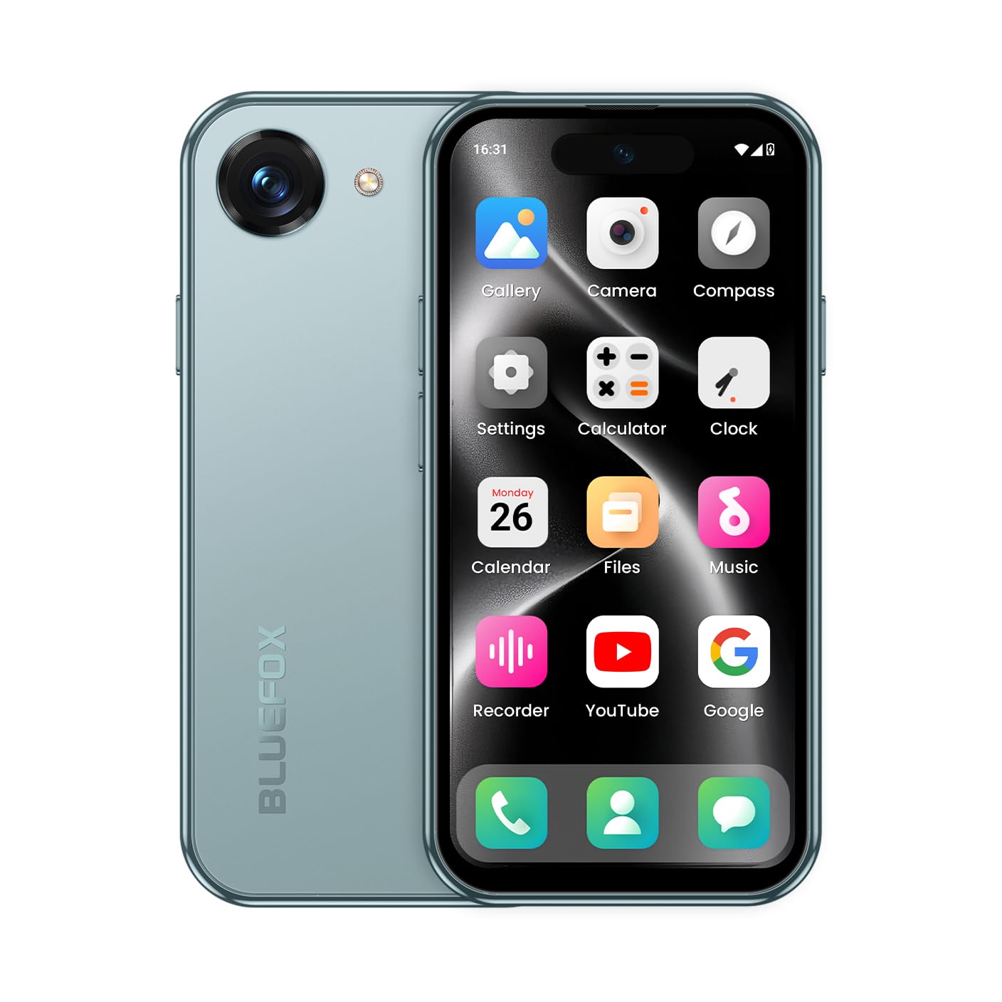 Photo 1 of Mini Phone Unlocked 4.0" HD Touch Screen Android 15 Powerful Mini Smartphone Helio G81 8GB+128GB 3000mAh Dual SIM Face ID Compact Mobile Phone (Black, 64, GB, GB, 4)