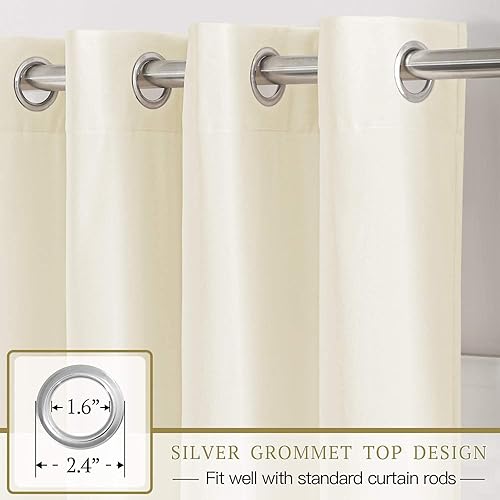 Miniatura 8 de StangH - Cortinas de terciopelo para aislamiento acústico y para oscurecimiento, ancho 52 por largo 63  7284  96108  120, 2 paneles, gris