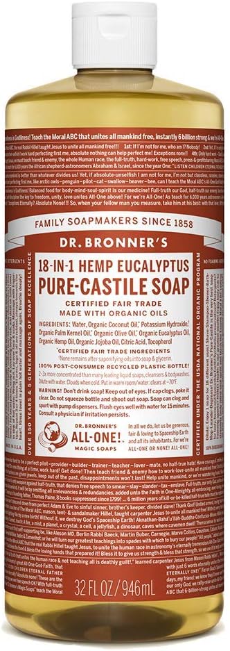 Dr. Bronner'sDr Soap Liquid Castile Eucalyptus, 32 Fl Oz