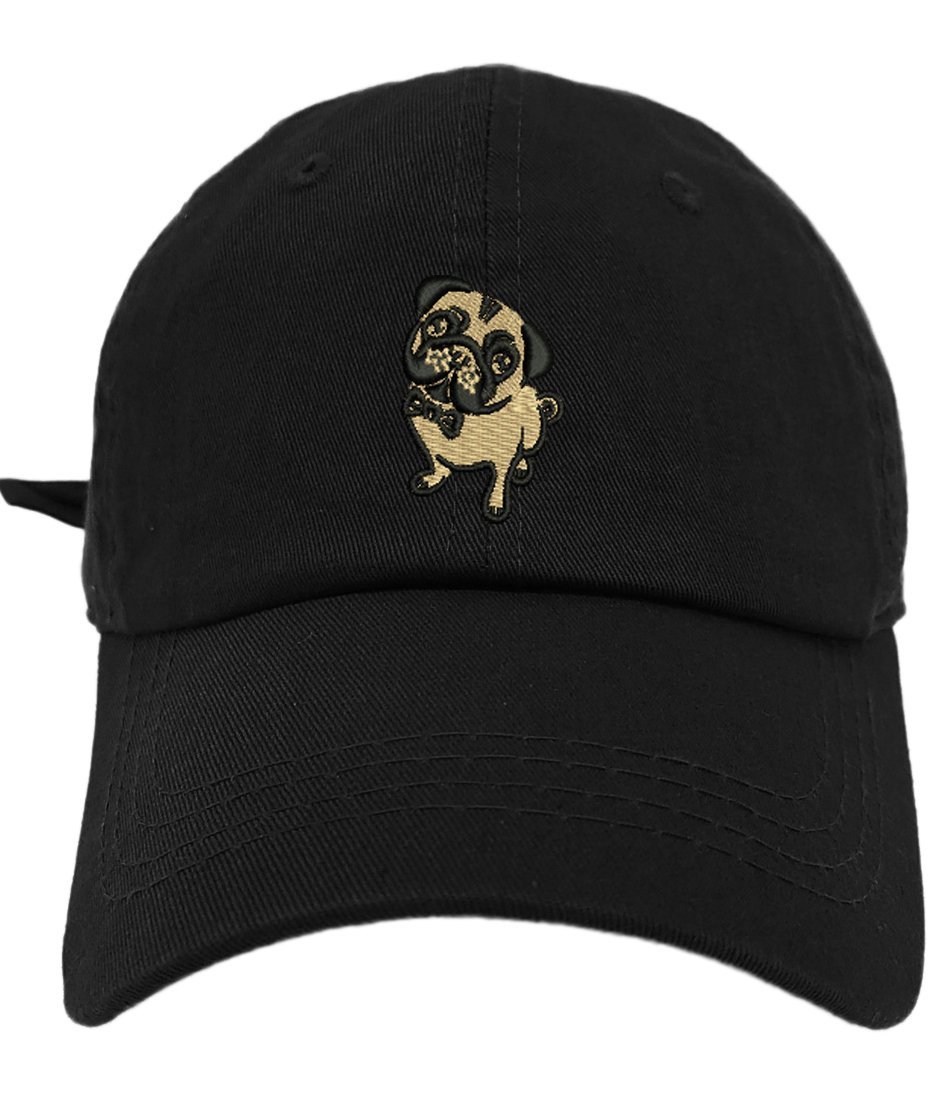 TheMonsta Pug Style Dad Hat Washed Cotton Polo Baseball Cap