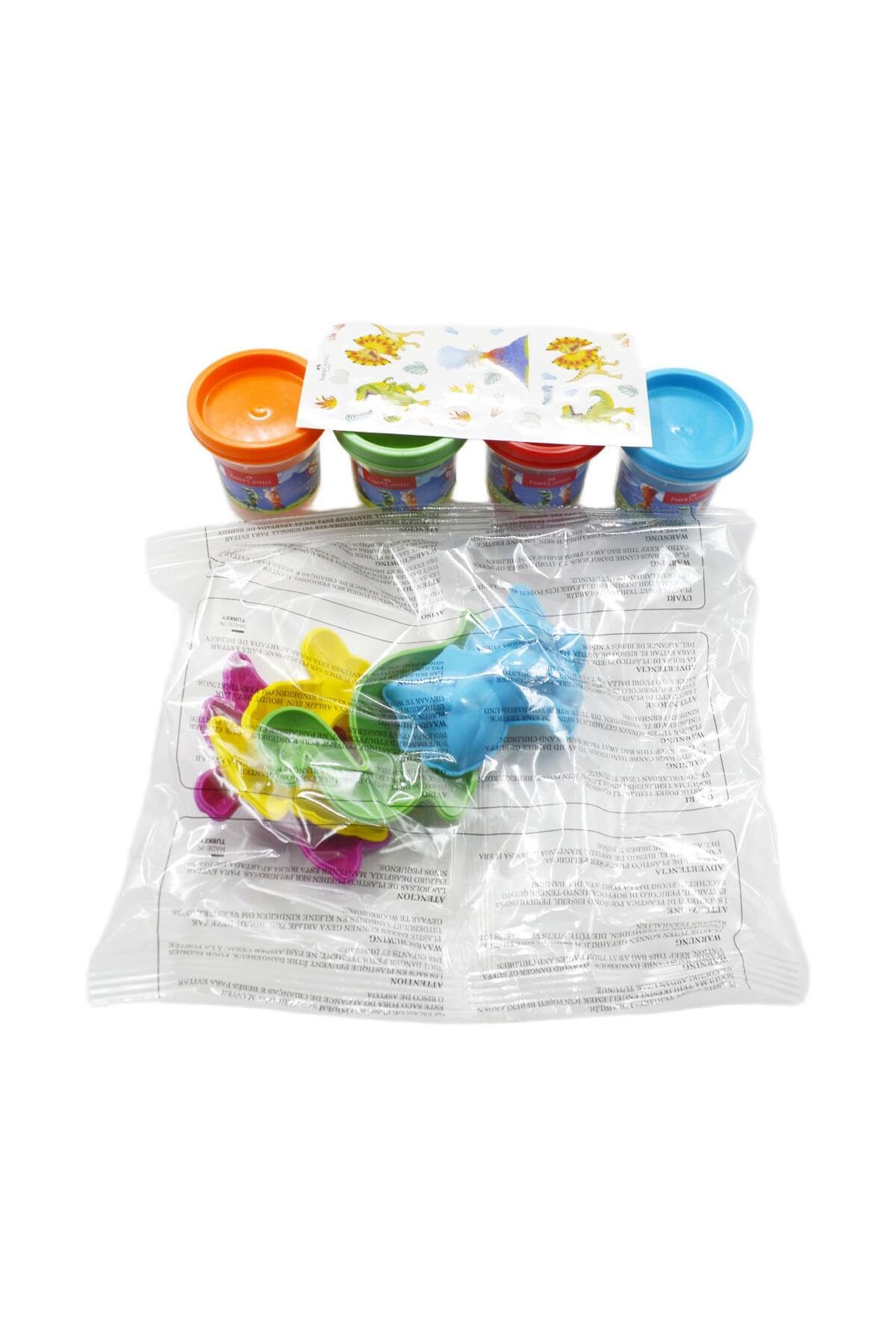 FABER-CASTELL Ensemble de pâte à modeler dinosaure