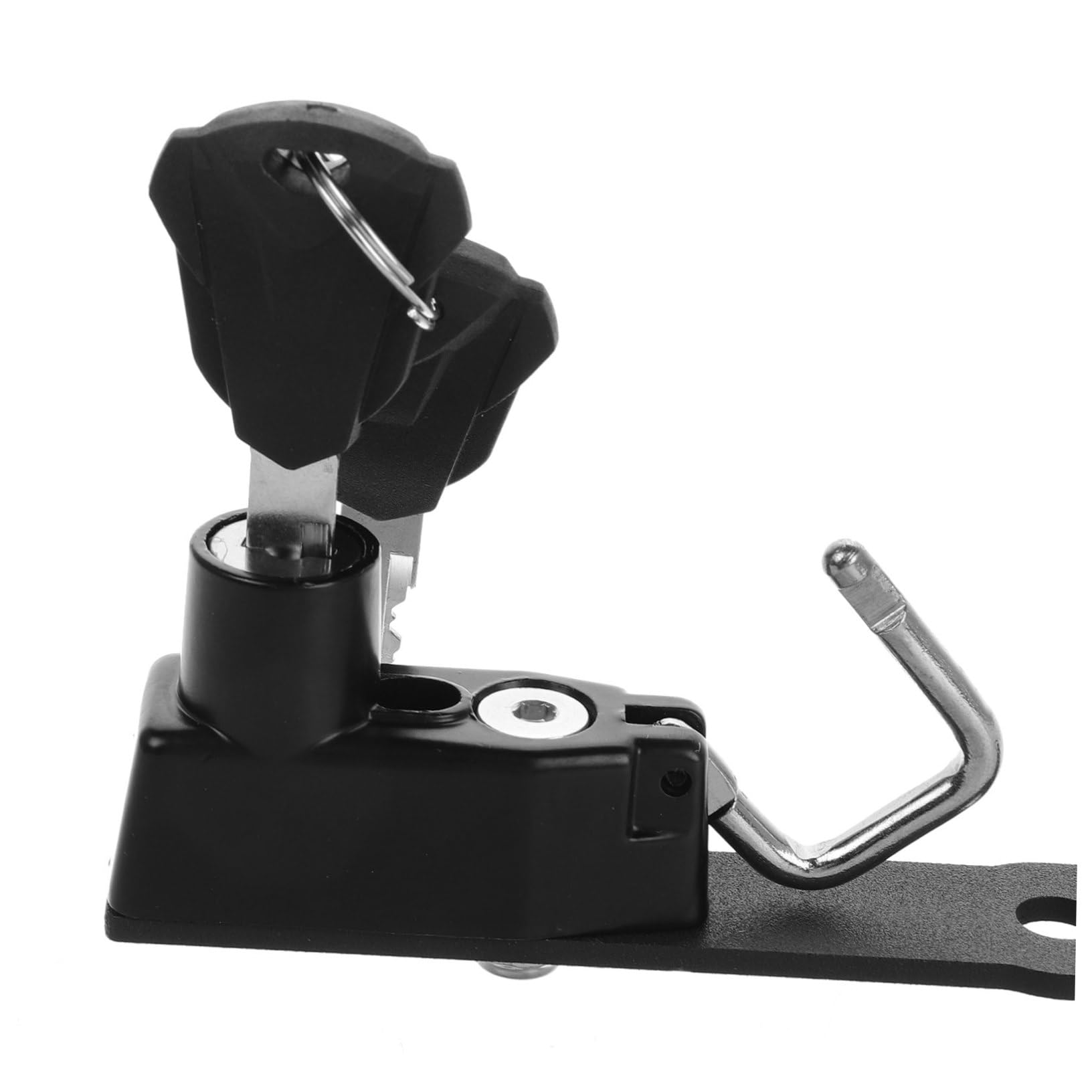 Gatuida Lucchetto Antifurto per Casco da Motocicletta in Metallo Nero, Installazione Semplice, Sicurezza Affidabile per Motociclette e Scooter Elettrici