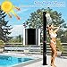 Giantex 7.2 FT 10 Gallon 2-Section Solar-Heated Outdoor Shower, Pool Shower W/Free-Rotating Shower Head, Foot Tap Spigot, Faucet, Temperature and Pressure Adjustment for Backyard, Garden, Beach Spa