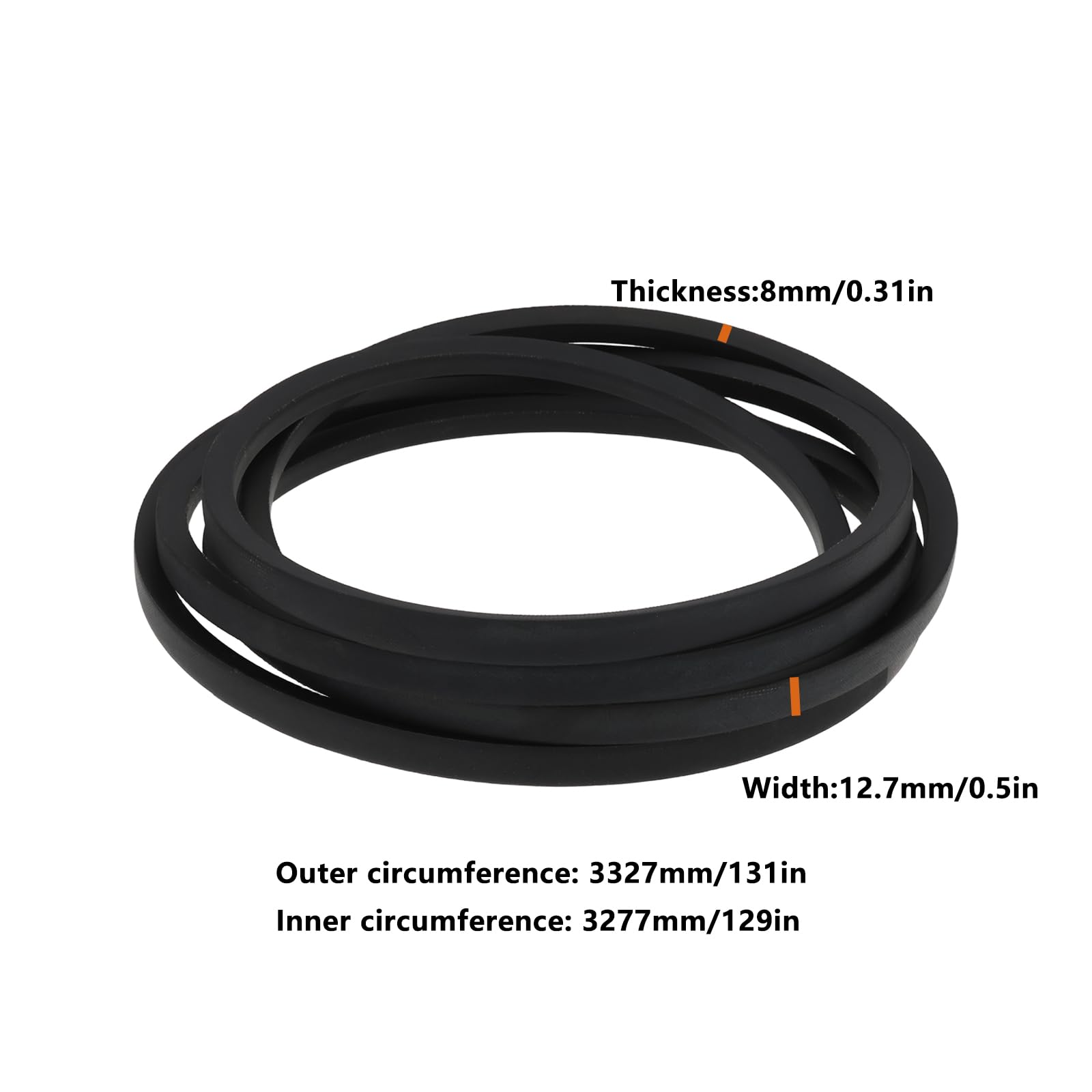 OTOTEC Cinghia trapezoidale M95087 per tosaerba, 116,8 cm x 332,7 cm, compatibile con John Deere F510 F525
